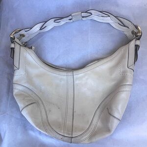 Coach Cream Leather Satchel